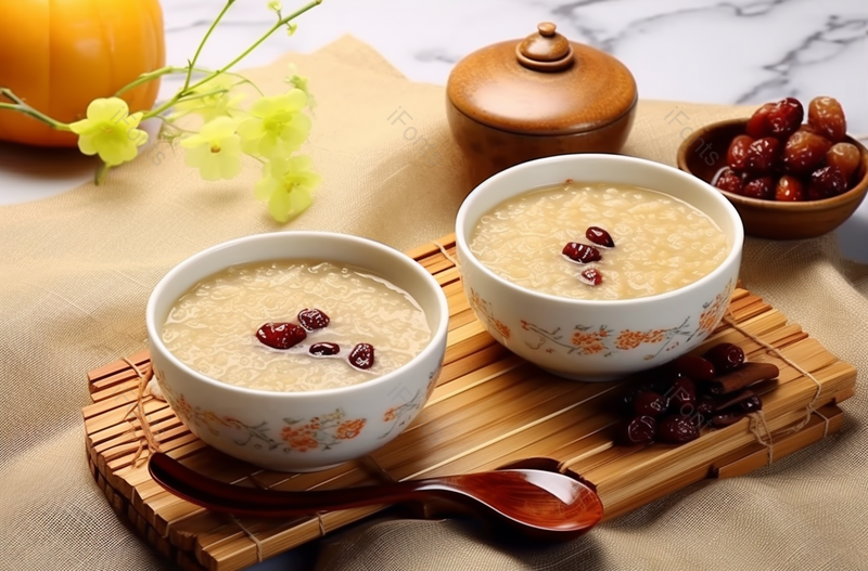 营养美味养生粥勺子摆盘特写实拍,高清,摄影图,摄影图片,图片大全,摄影图免费下载